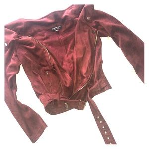 Velvet zip up top.